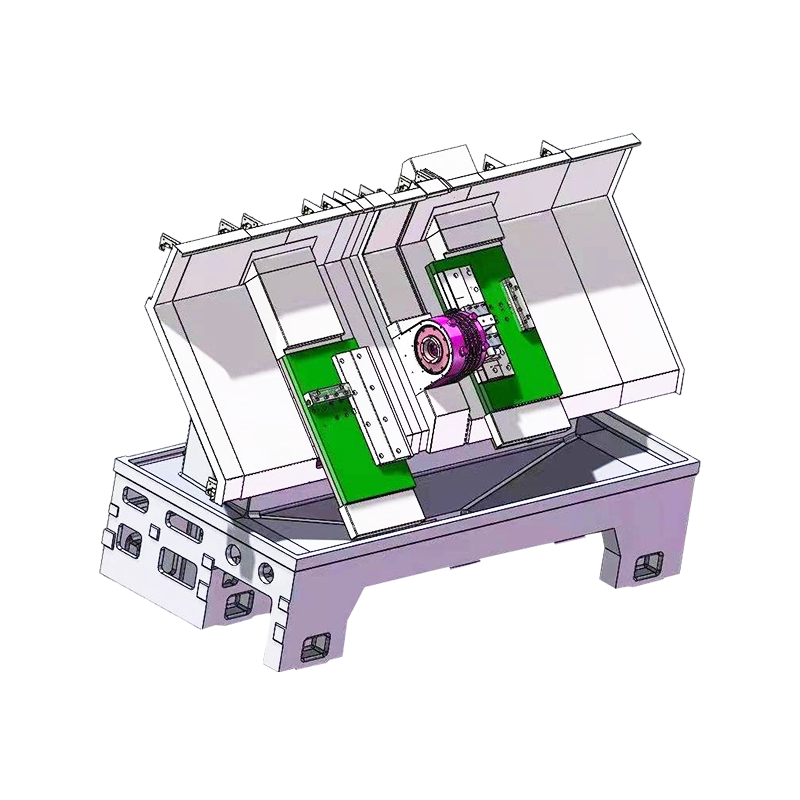 YJ-CK72ST Single-spindle Double Gang-Tool CNC Machine Tool
